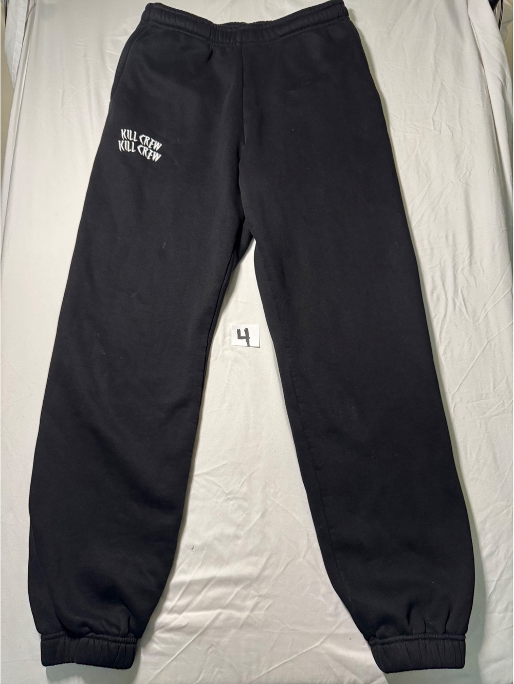 Kill Crew Black Graphic Jogger Sweatpants Size XS